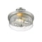 Z-Lite Bohin 2 Light Semi Flush Mount, Brushed Nickel And Clear Seedy 464SF-BN - alternate 6